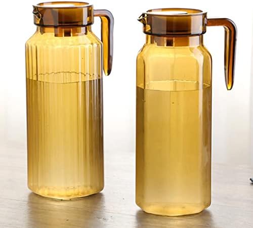 Acrylic Water Juice Pitcher Glass Pitcher Pouring Jug with Lid Hot