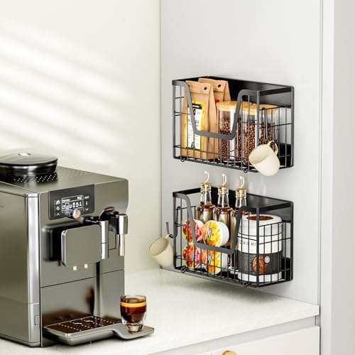 Magnetic Shelf for Fridge, Fruit Basket with 2 Hooks