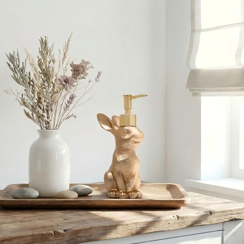 Gold Bunny Soap Dispenser, 8oz