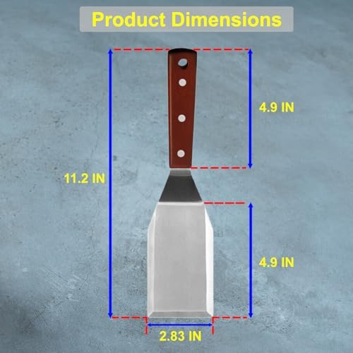 metal spatula Ideal for Cast Iron Skillets and Flat Top Grills, Full