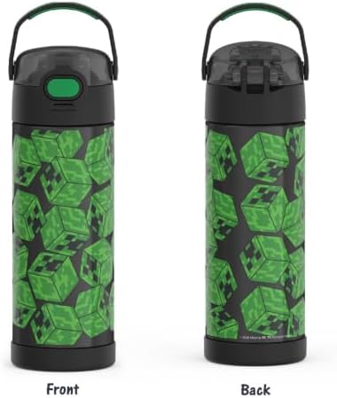 THERMOS FUNTAINER Water Bottle with Spout, 16oz, Minecraft, Style may