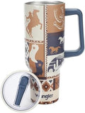 Wrangler Cowboy Boots & Cactus White 40 Oz Stainless Steel Water