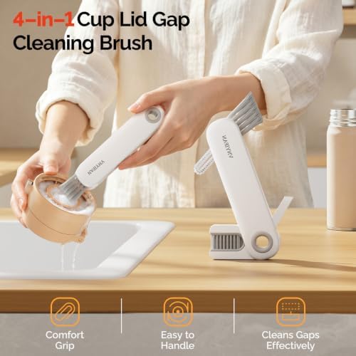 4 in 1 Cup Lid Gap Cleaning Brush Set, Water Bottle Cleaner Tool