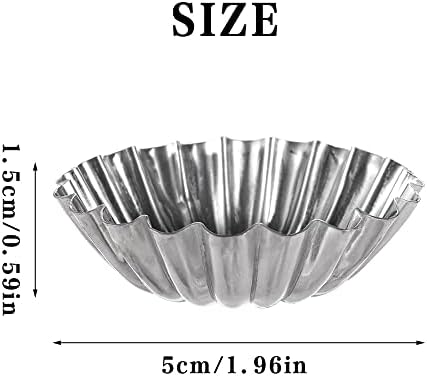 12 Pcs Aluminum Alloy Mini Tart & Pie Pan Set - Cake Cup Jelly Mold