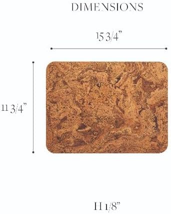Casafina 15.75" x 11.75" Set of 4 Rectangular Placemats - Cork
