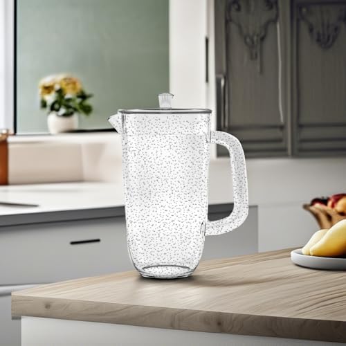Abode Homewares Bubble Acrylic 100 oz Pitcher with Lid and Handle