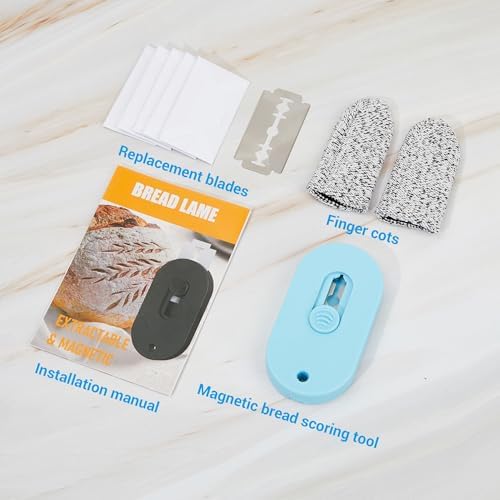 Bread Lame, Retractable Dough Scoring Tool with 5 Razor Blades