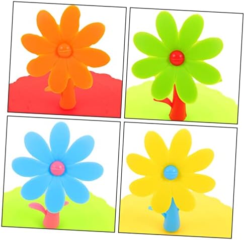 Unomor Flower Silicone Mug Covers, 6-Piece Set