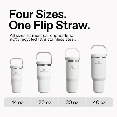 STANLEY IceFlow 2.0 Flip Straw Tumbler, 30 oz, Chalk
