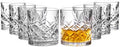 Royalty Art Kinsley Lowball Whiskey Glasses, Set of 8, 10.6 oz