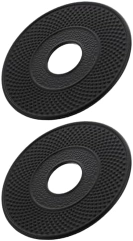 2pcs Iron Teapot Trivet Heat Shield for Cast Iron Kettles