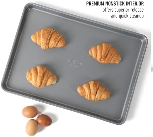 Calphalon Titan Cookie Sheet 2-Pack Set, 12 x 17 Inch Nonstick Baking