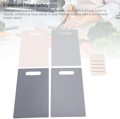 Cutting Board Set, Color Coded Chopping Mats for Meat, Fish