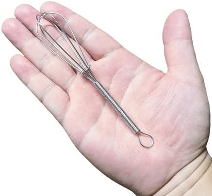 CHuangQi 5 Inch Endurance Stainless Steel Mini Whisk/Egg Beater, Set