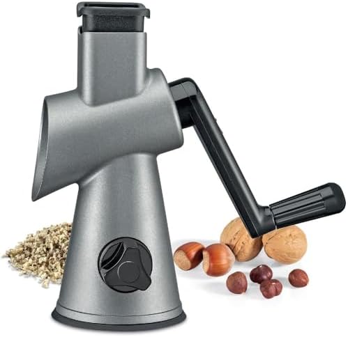 Courant Cheese Grater Hand Crank, 3 Interchangeable Blades