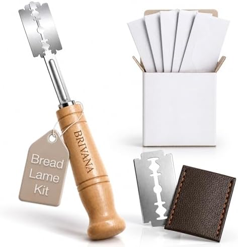 Danish Dough Whisk and Bread Lame Set, 13-Inch Stainless Steel Single