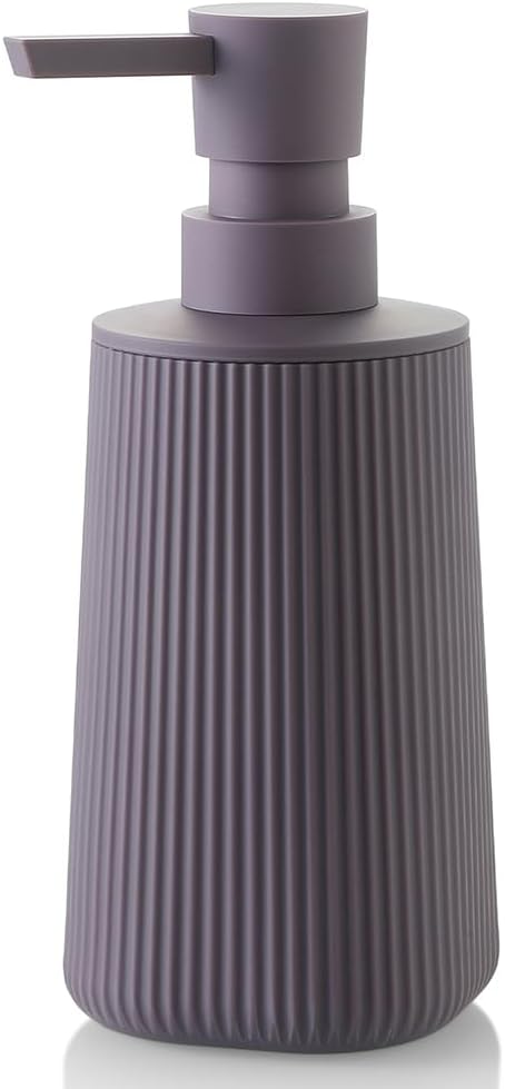 Small Soap Dispenser for Bathroom and Kitchen, Modern Farmhouse Striped Style by KellyHome