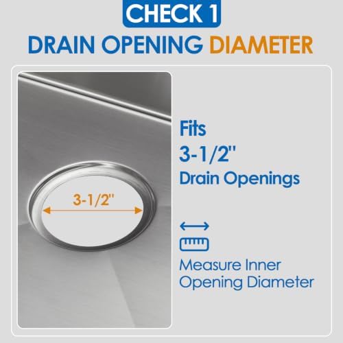 ROVOGO Kitchen Sink Drain Assembly with Strainer Basket