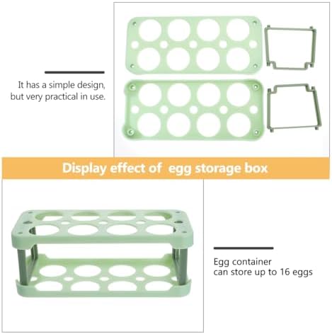 ARTIBETTER Stackable Refrigerator Egg Organizer - Plastic Fresh Egg