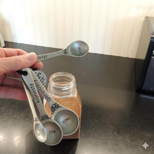 Woman Measuring Spoon Set, Decorative Gifts and Kitchen Accessories, 4