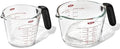 OXO Good Grips Glass Measuring Cup Set, 2 Cup & 4 Cup with Non-Slip