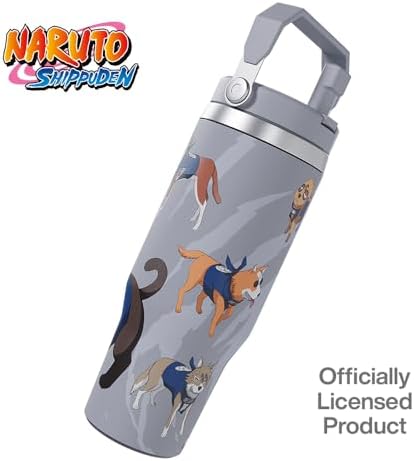 Naruto Kakashi Ninja Pup Anime Tumbler with Lid, 30 Oz, Stainless