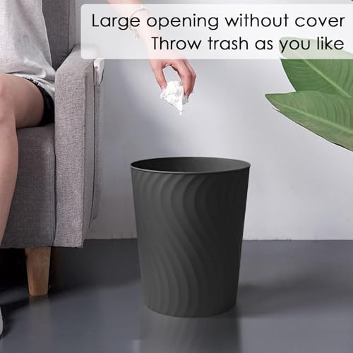 YGJT Small Bathroom Trash Can, 6 Pack, 1.8 Gallons