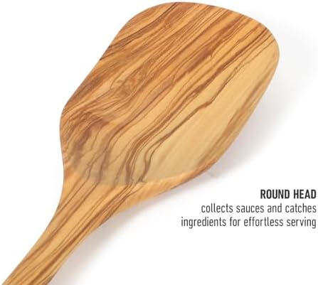 Calphalon Edge Cooking Spoon, 13-Inch Italian Olive Wood Kitchen