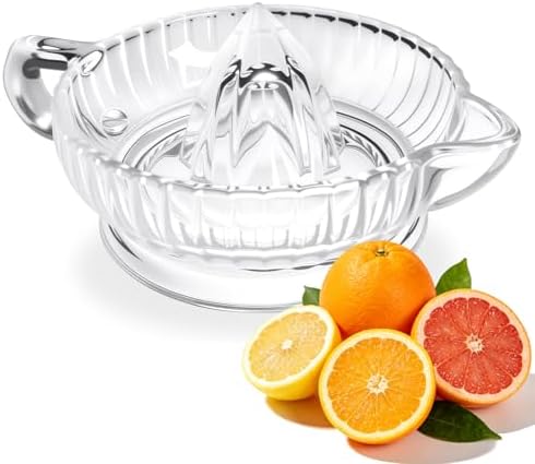 Glass Lemon Citrus Juicer Reamer