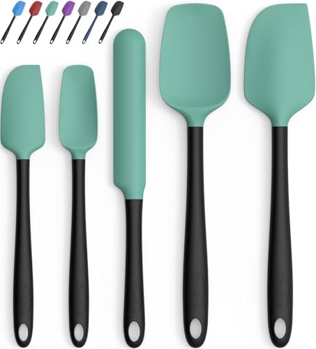 Coukre Silicone Spatula Set of 5,High Temperature Resistant, Food