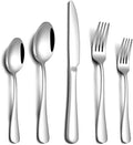 PHILIPALA 20 Piece Silverware Set, Stainless Steel Flatware Set for 4