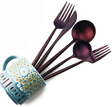 20-Piece 18/10 Stainless Steel Flatware Silverware, Luxury Dinnerware