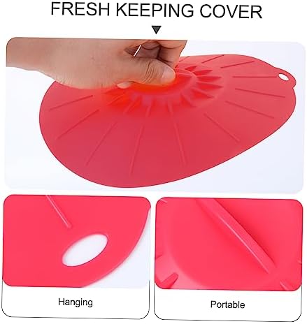 5-Piece Silicone Food Covers, Assorted Colors