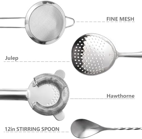 Etens Cocktail Strainer Set – Bar tools Stainless Steel Includes
