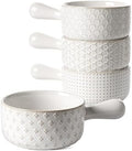 LE TAUCI French Onion Soup Bowls, 18 Ounce Soup Bowls With Handles for