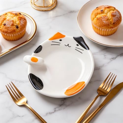 Cat Spoon Rest, Ceramic Cute Spoon Holder Rest for Stove Top, Cat