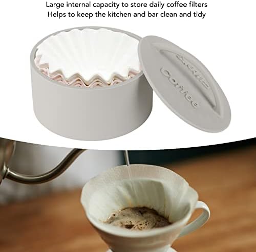 Coffee Filter Holder for Counter, Silicone Coffee Filter Storage