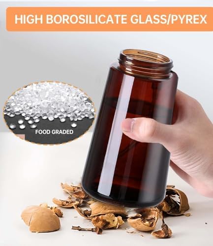 16oz/470ml Dark Brown Glass Olive Oil Sprayer