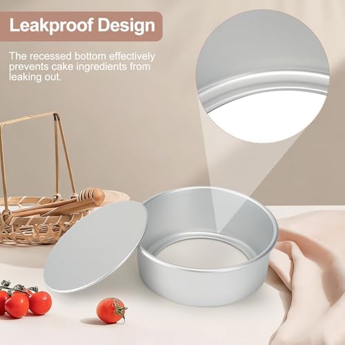 Round Cake Pan with Removable Bottom, Set of 3