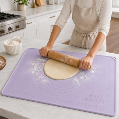 28 x 20-Inch Extra Large Silicone Baking Mat with Raised Edge and
