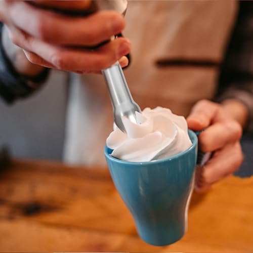 Nozzle Metal Whipped Cream Dispenser, 3 Pieces Stainless Steel