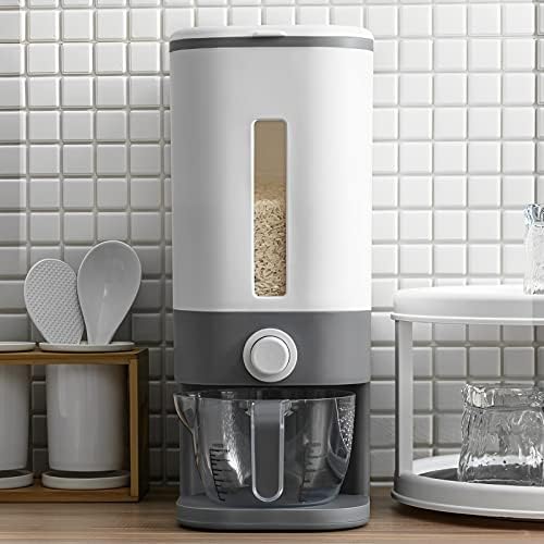 Sooyee 22-25 Lbs Rice Dispenser with Measuring Cup