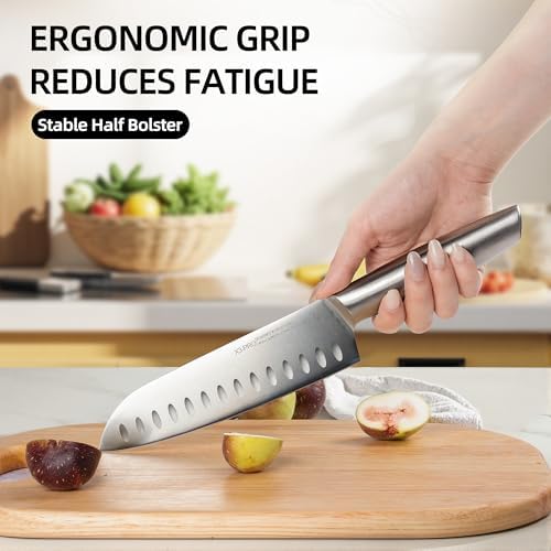 KnifeSaga 14 Pcs Japanese Steel Knife Set with Block