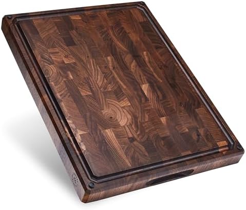 Sonder Los Angeles Alfred End Grain Walnut Cutting Board, 17 x 13 x