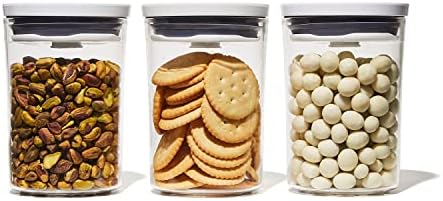 OXO Good Grips Mini Round POP Canisters - 3 Piece Set, 0.6 Qt