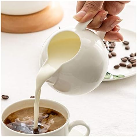 Gravy Bowl Classic Creamer Set for Coffee and Tea White Porcelain