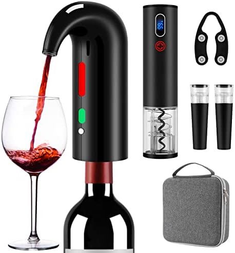 Wine Opener Valentines Day Gift Set with Electric Wine Bottle Opener