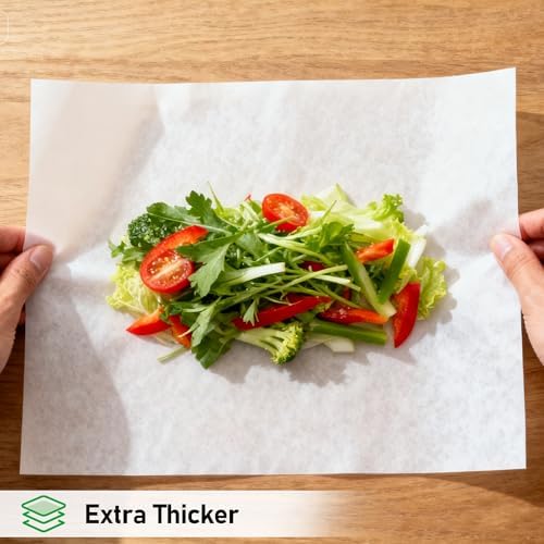 EcoDispose 500 Pcs Non-Stick Parchment Paper Baking Sheets