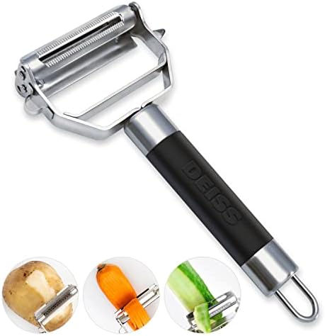 Deiss PRO Dual Julienne Peeler and Deiss PRO Swivel Vegetable Peeler