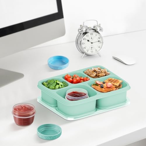 Salad Dressing Container to Go with lids Dishwasher and Microwave Safe